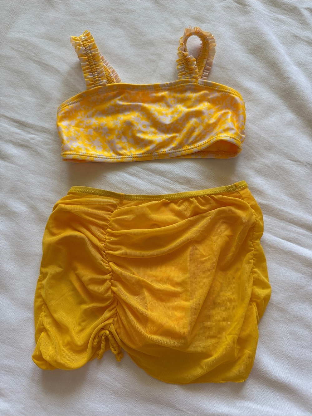 Yellow 3 Piece Swim Set